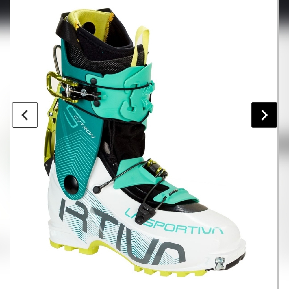 La Sportiva Ski Boots in White and Teal